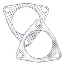 3 Inch Exhaust Gasket 3-Bolt 76.5mm Muffler Flange Header High Temperature w/Fir