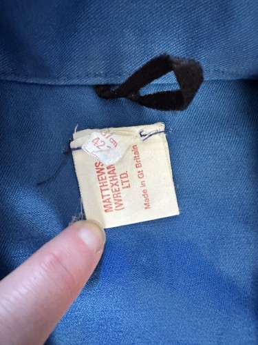vintage michelin Blue Chore Workwear Cotton Jacket Size 42” Mechanic Made In GB - Picture 2 of 7