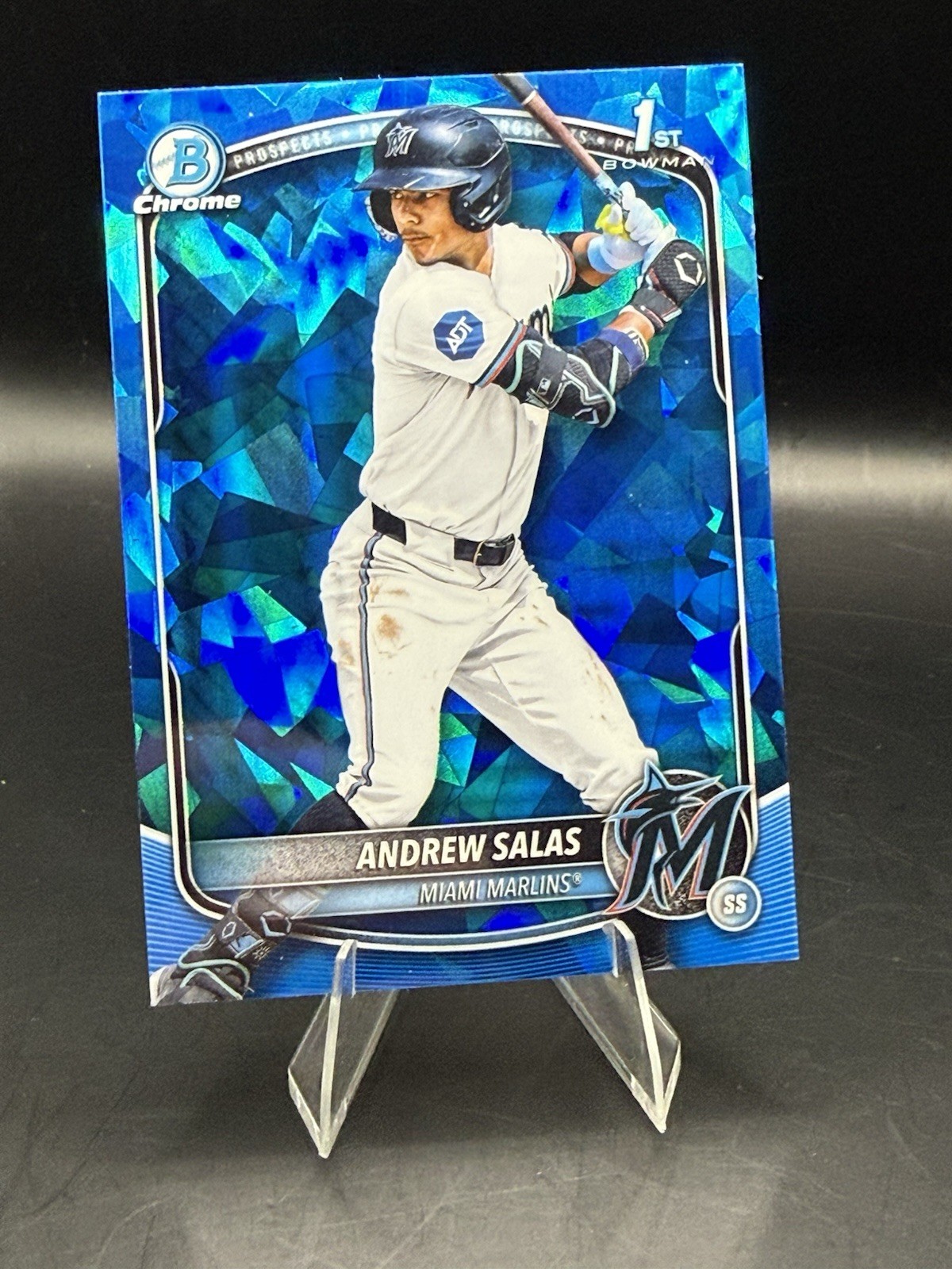 2025 Bowman Chrome Sapphire Andrew Salas 1st Bowman BCP-156 Marlins