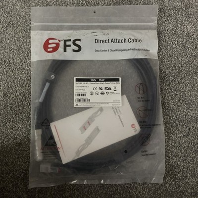 FS Direct Attach Kabel 5m 10G SFP+ - Brandneu - MwSt. & Lieferung inklusive