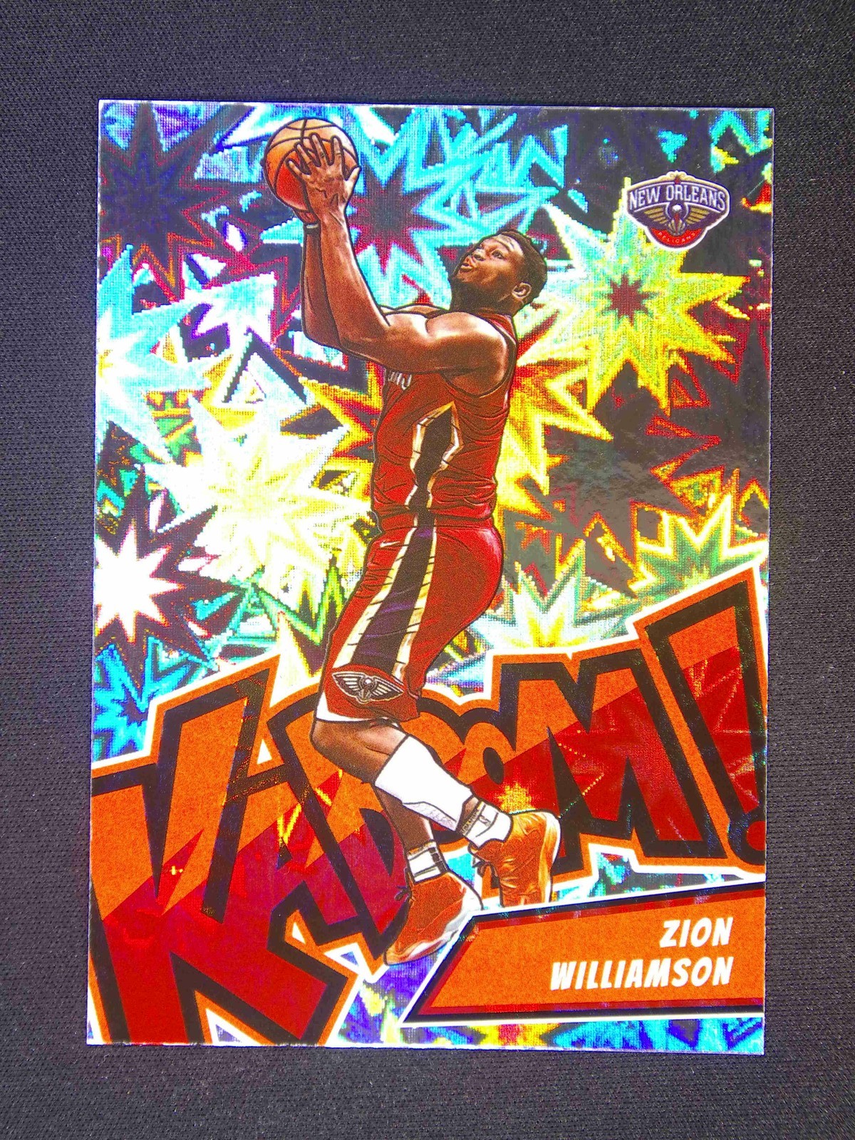 2022-23 Panini Crown Royale Zion Williamson #13 Kaboom Case Hit SSP