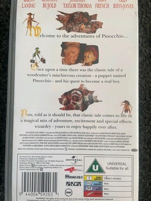 The Adventures Of Pinocchio (VHS/SUR, 1999) | eBay UK