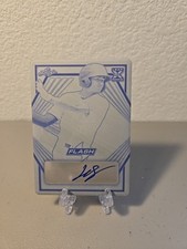 2021 Leaf Flash Jose Salas Printing Plate Black Base Auto 1/1 Auto