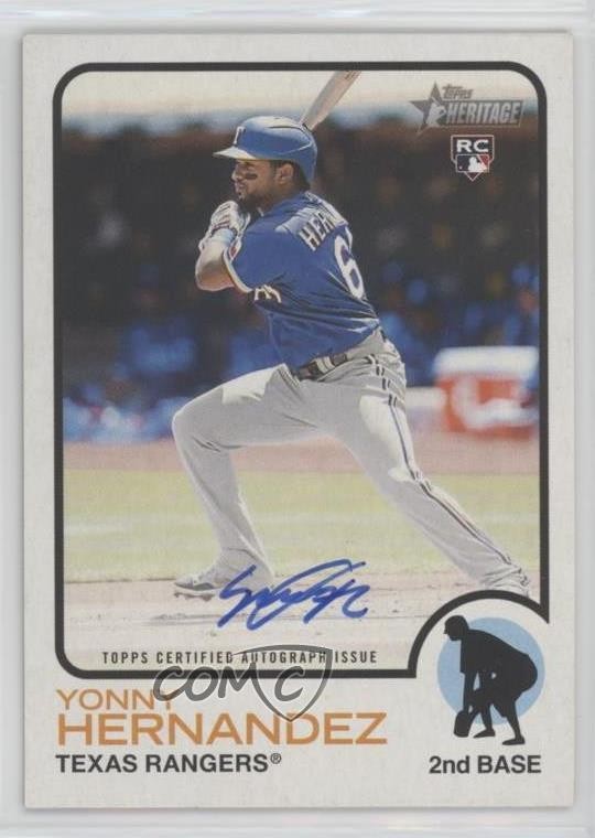 2022 Topps Heritage Real One Auto Yonny Hernandez #ROA-YH Rookie Auto RC 3q7
