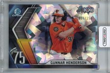 2022 Topps Bowman Gunnar Henderson Bowman Scouts Top 100 Atomic /150