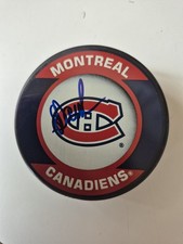 Laurent Dauphin Montreal Canadiens Puck Signed Autograph Auto Signature Coa #3