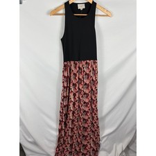 NWT Ann Taylor LOFT Pleated Patterned Bottom Maxi Dress Size Small
