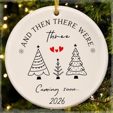 Pregnancy Announcement Gifts, Christmas Ornaments Expecting Baby Pregnancy,