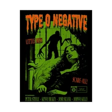 Type O Negative Vintage Music Poster, Rock Band Decor, Halloween Decor, Music Lo