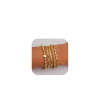 Valentines Day Gifts for Her - Gold Bracelets for Women Waterproof Stackabl - 16