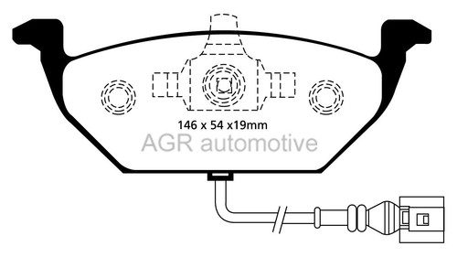 BREMSBELÄGE VORNE UND HINTEN APEC ROT FÜR SKODA OCTAVIA (1Z) 2.0 TD 110 PS 2010-13 - Bild 2 von 6