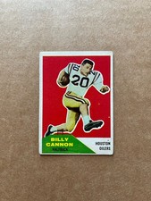 Billy Cannon 1960 Fleer #66 RC Rookie Card. rookie card picture