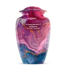 Colorful Swirl Urns for Human Ashes, Small Urn for Ashes, Burial Urns for Adult