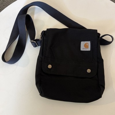 Carhartt Women's Crossbody Carry All Purse Bag Black Canvas Messenger Adjustable