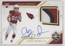 2019 Panini Limited Rookie Gold Spotlight 45/49 Andy Isabella Patch Auto 00e5