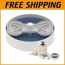 Blue Slow Feeder for Large Dogs - Dishwasher Safe
