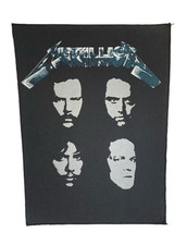 Vintage 90er Metallica Black Album 4 Faces Backpatch R&uuml;ckenaufn&auml;her Thrash Metal