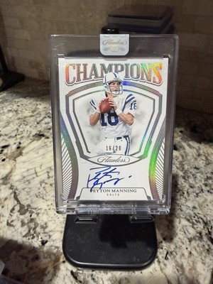2025 Panini Flawless Champions Peyton Manning Auto Silver /20 CH-PMA Colts