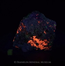 Axinite-(Mn), native lead, garnet - Franklin, NJ
