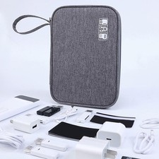 Sac de rangement pour accessoires numériques USB avec tissu Oxford élégant