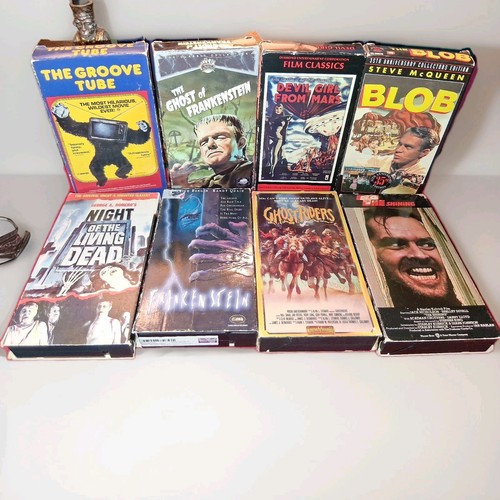 Konvolut 8 Vintage VHS Horror/ SciFi Kassetten. Lot 0625