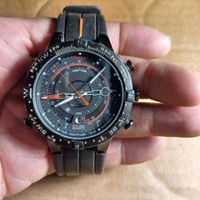 Men's TIDE-COMPASS-TEMP Watch TIMEX "Intelligent" T2N720. Indiglo (Backlight)