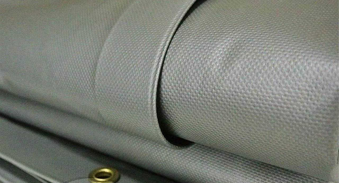 Tarp Silver Vinyl Tent Car Boat Cover Waterproof