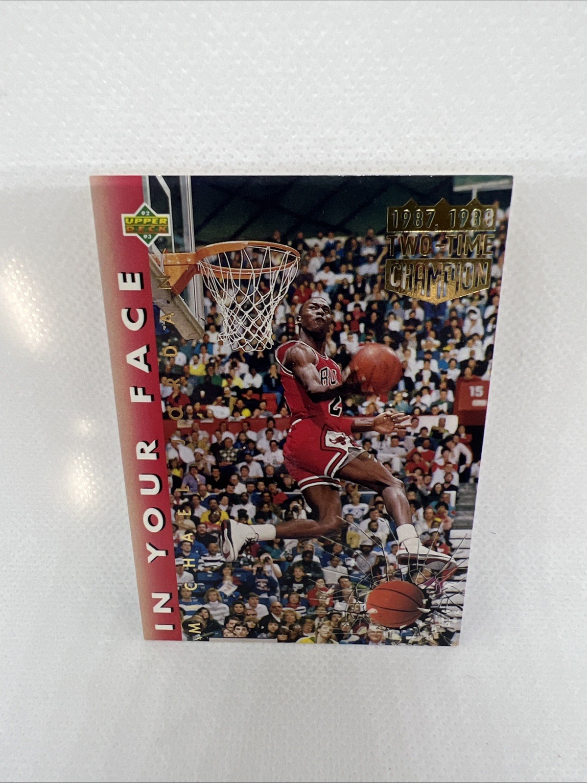 1992-93 Upper Deck - Michael Jordan #453 1987, 1988 Two-Time Champion