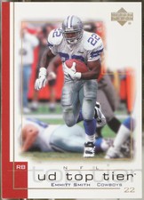 2001 Upper Deck Top Tier #47 Emmitt Smith Football EX