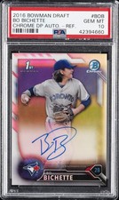 2016 BOWMAN DRAFT CHROME DRAFT PICKS AUTOS #CDABOB BO BICHETTE #/499 PSA 10 AUTO