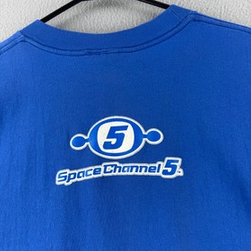 Vintage Space Channel 5 Ulala Sega Dreamcast Shirt Mens XL Blue Tee 1999 Promo