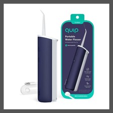 quip Rechargeable Cordless Plastic Water Flosser with 2 Modes + 360º Tip