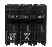 Siemens Q320 20 Amp 3 Pole 240V Mini Circuit Breaker