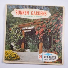 View-Master Sunken Gardens Florida - 3 reel packet A 992