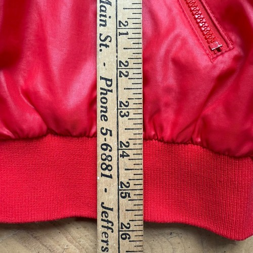 Vintage Izod Lacoste Windbreaker Roll Up Hood Men’s Size Large Red Pockets 80s - Picture 13 of 13
