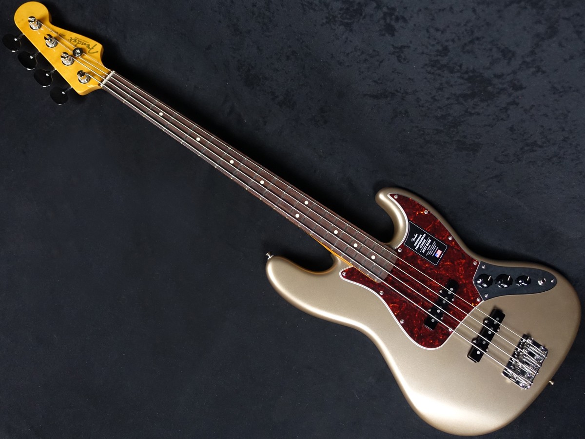 Electric Bass Guitar Fender Classic Jazz Bass Faded Firemist Gold