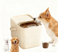 NEW Airtight Pet Food Container Storage Bin Box Cat Dog Biscuit Dry Feed 5KG