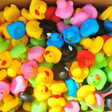 31 Pcs Multicolored Mini Multicolor Rubber Ducks Baby Bath Ducky Bathtub...