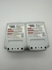 BLACK+DECKER LBX20  20V Lithium-Ion (Li-Ion) Battery Lot Of Two Type 4 26Wh OEM
