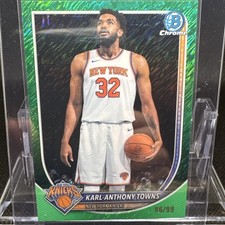 2025-26 Bowman Basketball Chrome Karl-Anthony Towns #BCV-64 Green 96/99