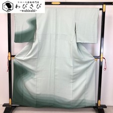 TUKESAGE beautiful dyed pattern GRADATION CREPE Japanese Kimono K-5008