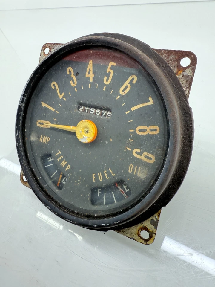 Medidores de velocímetro Cluster CJ5 CJ6 Willys Jeep años 50 y 60 OEM CJ 90 mph C36-4 Foto 3 de 4