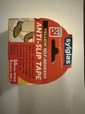 Image of Anti Slip Tape 50mm x 3m High Grip Non-Slip Safety Abrasive Self-Adhesive Yellow