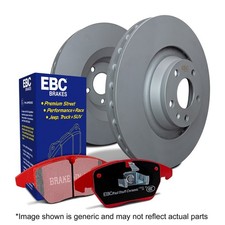 EBC Front Disc & Redstuff for Renault Megane (Mk3) RS 265 2.0 Turbo Coupe 11>16