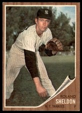 1962 Topps #185 ROLAND SHELDON  New York Yankees  NM-MINT