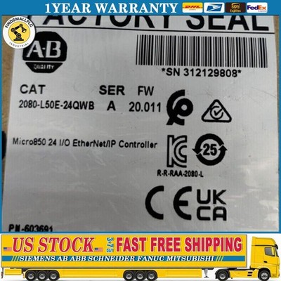 2080L50E24QWB Allen-Bradley 2080-L50E-24QWB Micro850 24 I/O EtherNet Controller