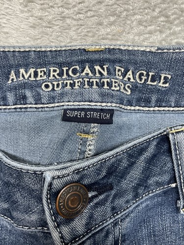American Eagle AE Women’s Favorite Boyfriend Stretch Jeans Denim Size 16 Short - Picture 7 of 9