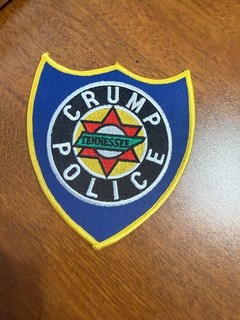 Crump Police Department Tennessee Sheriff Police Patch