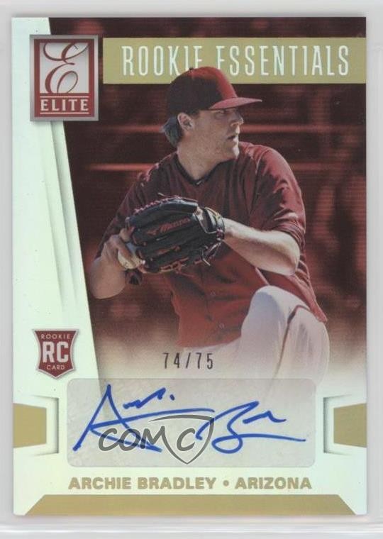 2015 Panini Elite Rookie Essentials Signatures 74/75 Archie Bradley #35 Auto fm0