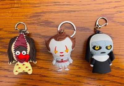 Beetlejuice Character (Barbara), The Nun, Pennywise horror keychain/Bag Clip